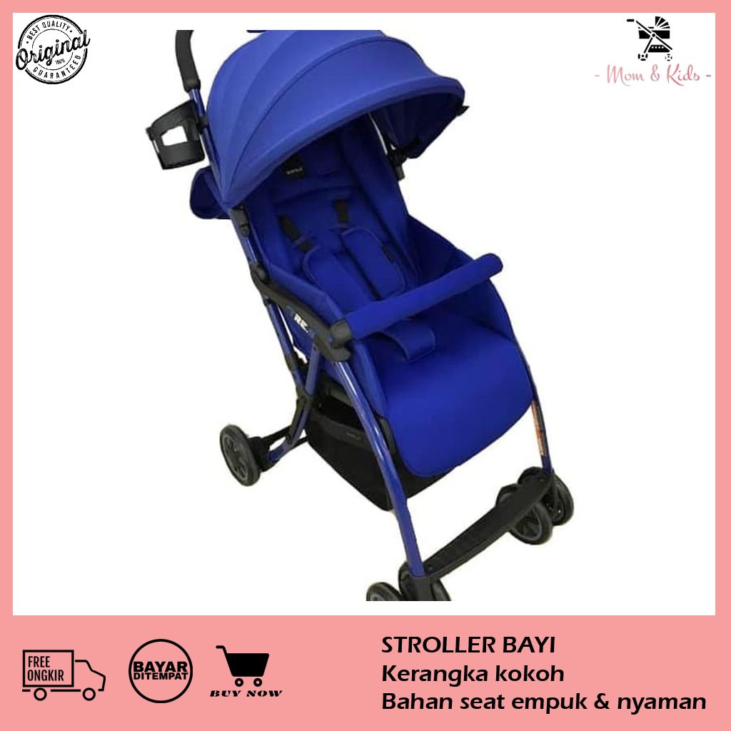 Stroller Kereta  Dorong  Roda  4 Rangka Alumunium Multifungsi 