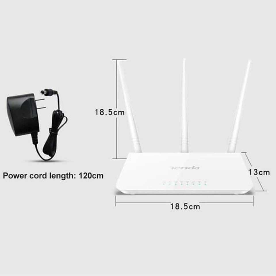 TENDA F3 N300 3 ANTENNA WIRELESS ROUTER