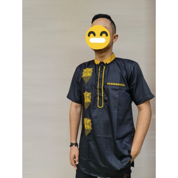 baju Koko bordir khas Aceh| kemeja muslim aceh