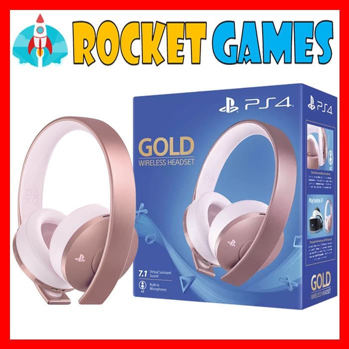 rose gold ps4 headphones