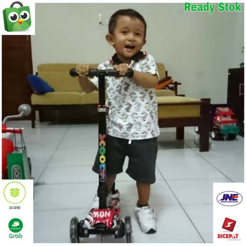 Scooter Kickboard Motif Abstrak &amp; Disney / Skuter anak