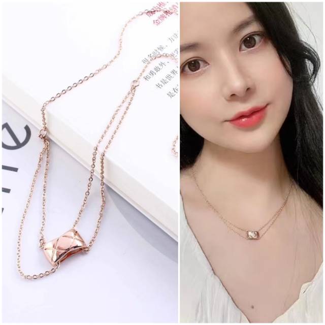 Kalung titanium anti karat murah grosir