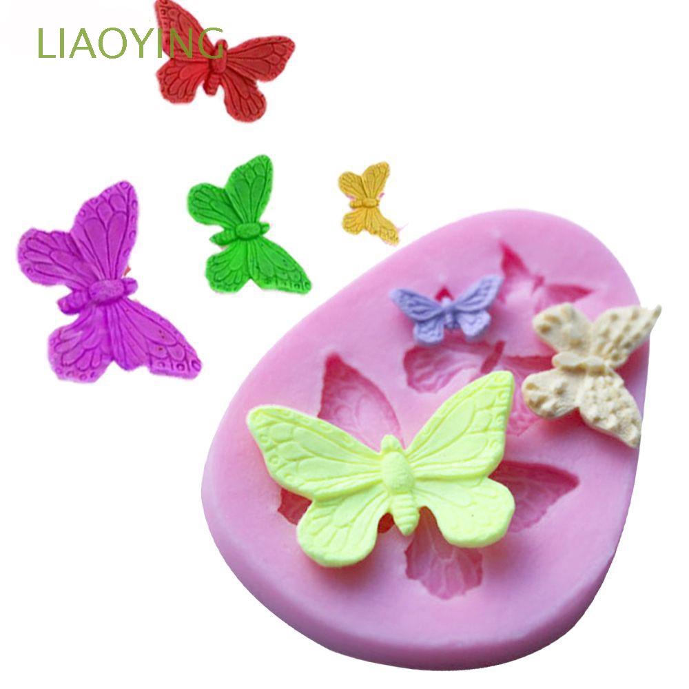 Download 3 Hole Baking Sugarcraft Decorating Tool Silicone Fondant Mold 3d Butterfly Cake Mould Shopee Indonesia