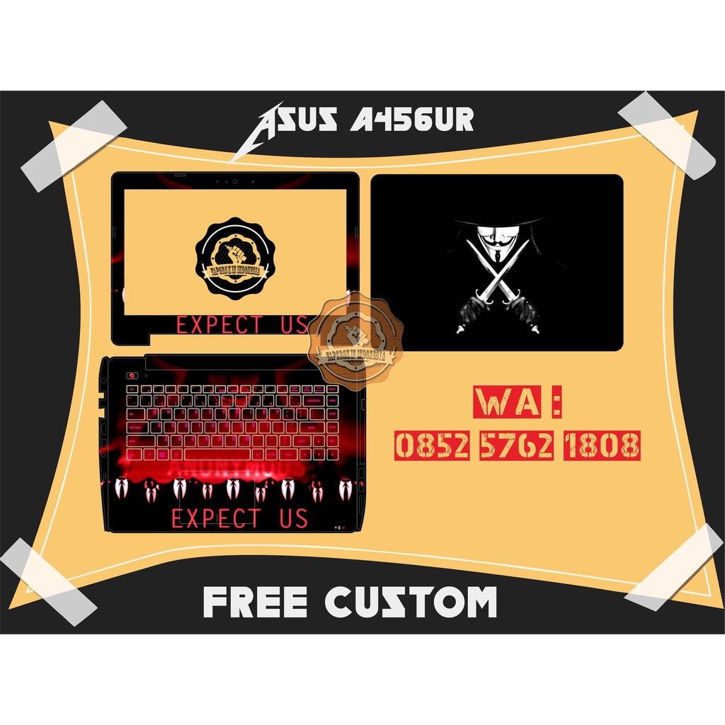 GARSKIN LAPTOP Asus a456ur FULL BODY 2
