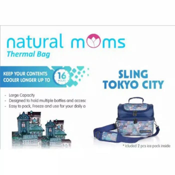 Natural Moms Tokyo City Cooler Bag Natural Moms Sling Tokyo City