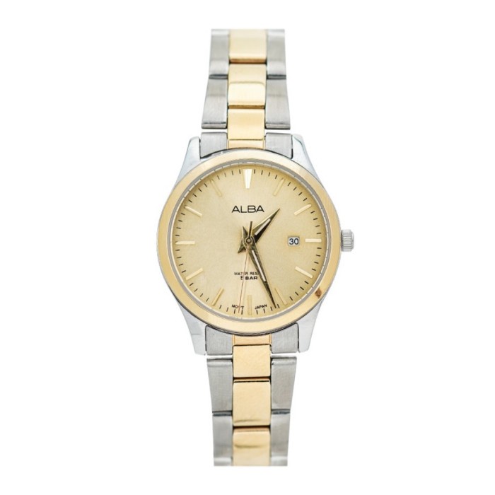 Jam Tangan Wanita Alba AH7Y02X1 Analog Stainless Steel Strap