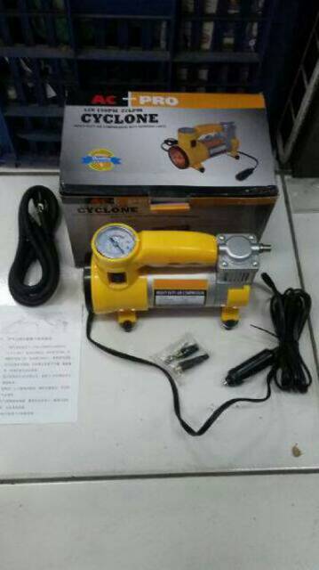 Mini Kompresor Lengkap / Pompa Angin Portable Elektrik Lengkap 2 In 1