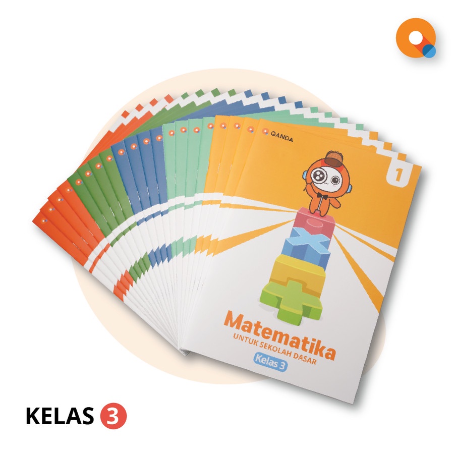 Paket 20 buku kumpulan latihan soal Matematika SD Kelas 3 QANDA Workbook