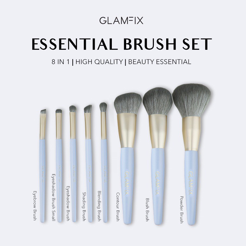 GLAMFIX By Y.O.U Essentials Brush Set 8pcs