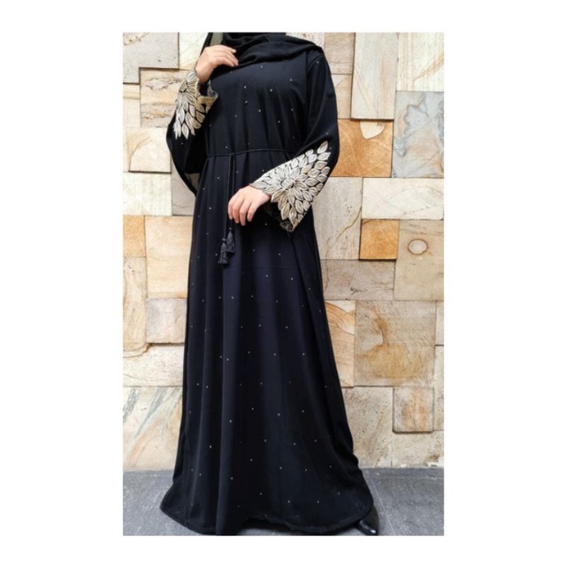 Abaya Saudi Abaya Sonia / Gamis Hitam / Dress Hitam / Gamis Arab / Abaya Arab