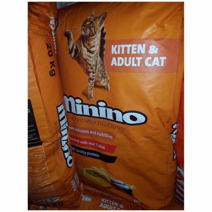 Makanan Kucing MININO TUNA KITTEN &amp; ADULT 1 KG cat food semua umur