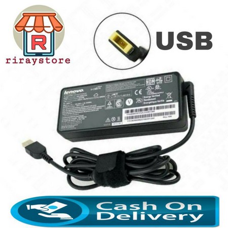 Charger Laptop Lenovo X230S X240 X240S X250 X260 G40 G40-45 G40-70 G40-80 G400s G405 20V 3.25A 65W PIN USB