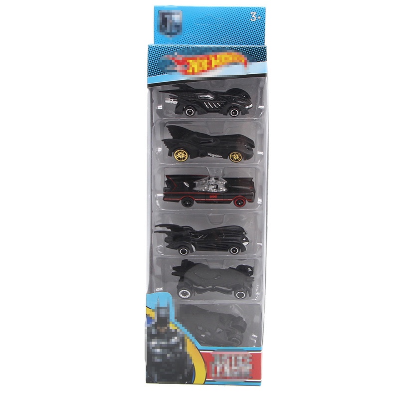 6pcs / Set Mainan Mobil Diecast DC Batman Bahan Alloy Untuk Hadiah Ulang Tahun Anak Laki-Laki