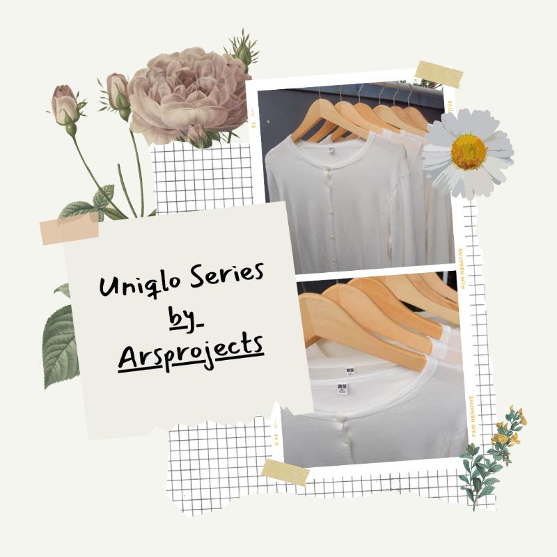 CARDIGAN UNIQLO SERIES WHITE - CARDY WHITE POLOS