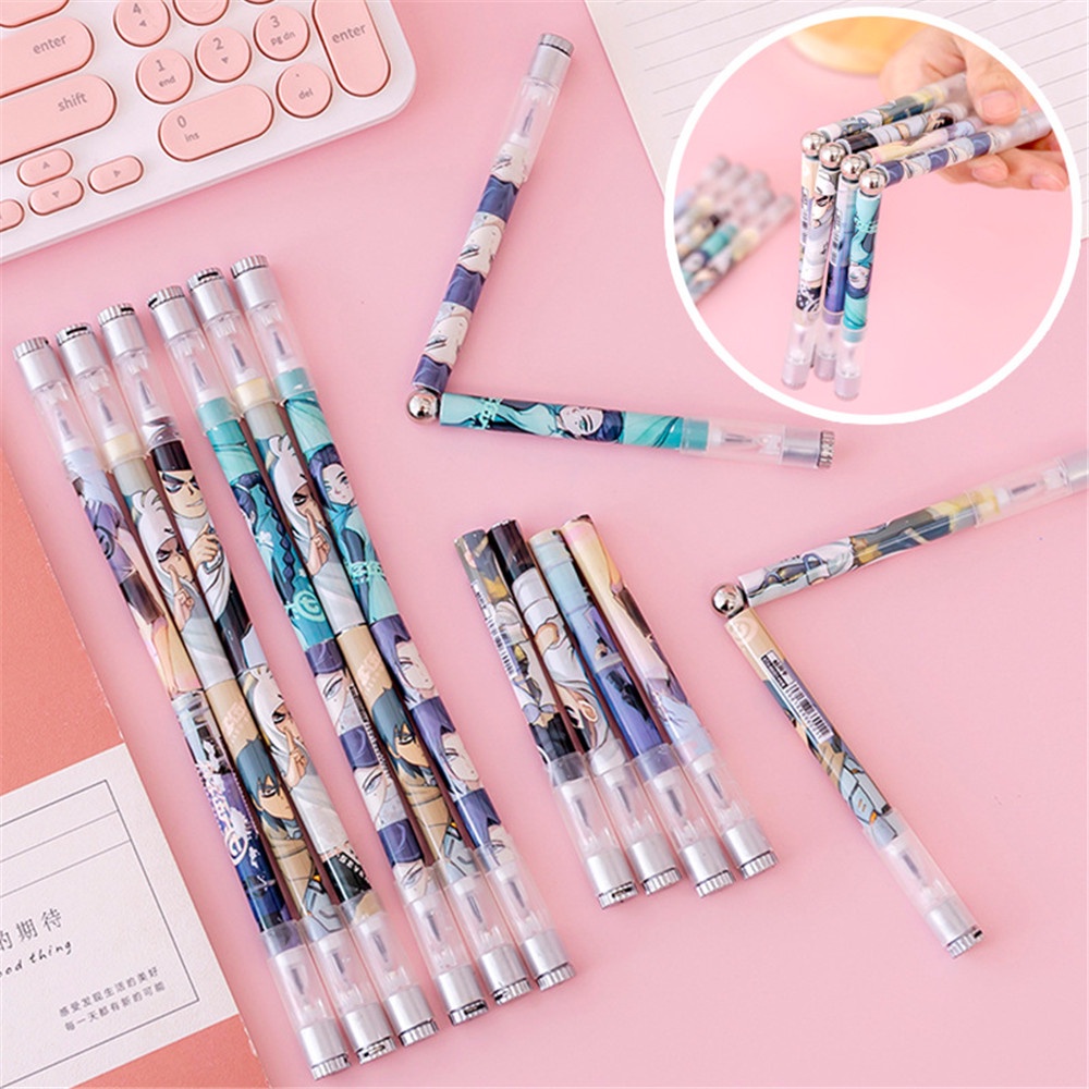 1pc Pulpen Gel LED Desain Kartun Lucu Untuk stationery Pelajar / Kantor