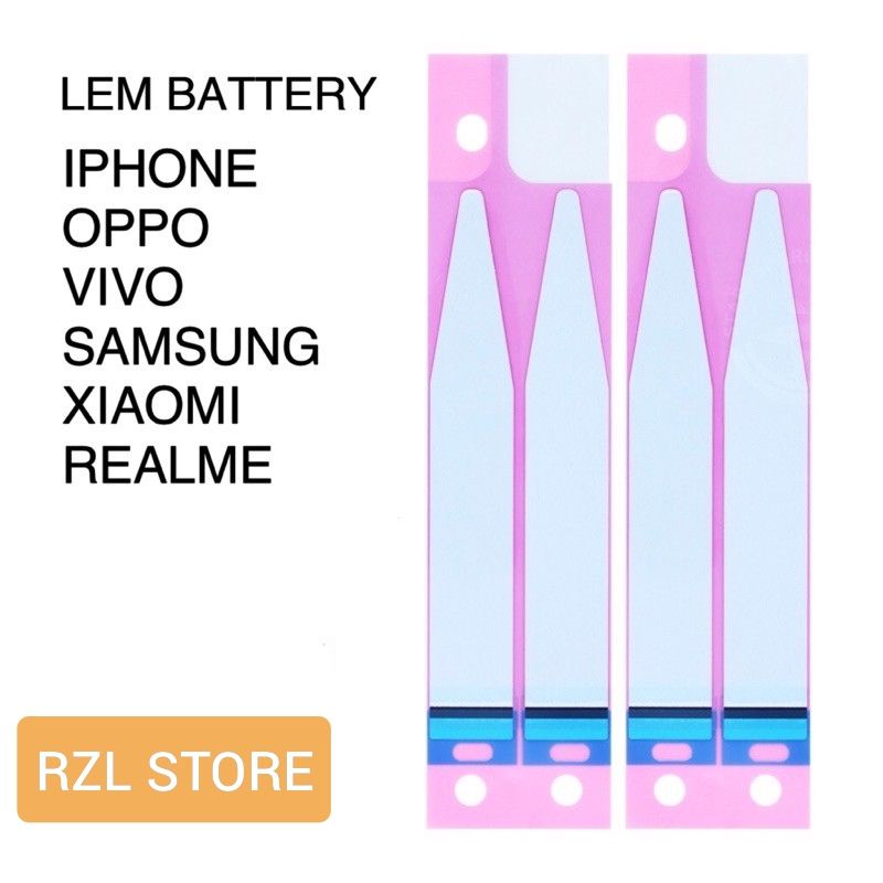 

LEM BATTERY BATERAI BATRE IPHONE OPPO VIVO REALME SAMSUNG XIAOMI LEM ADHESIVE NEW
