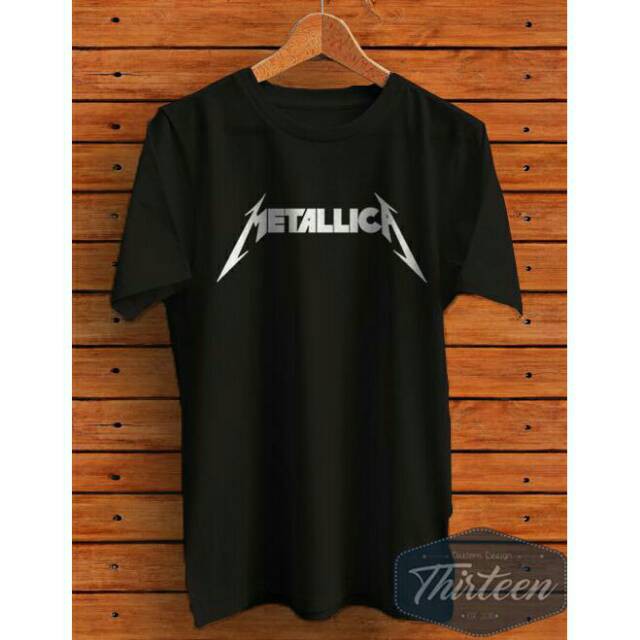 KAOS BAJU COMBED 30S METALICA 1 BARIS  kaTUN COMBED 30S