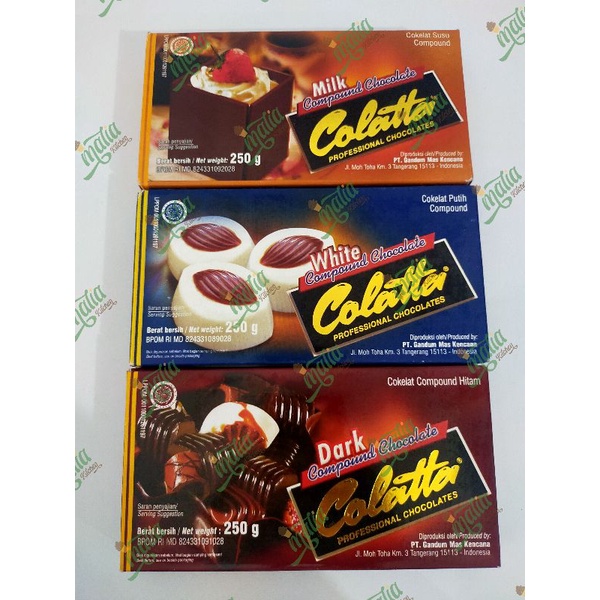 

Colatta Cokelat Compound Kemasan Box 250 gram DCC