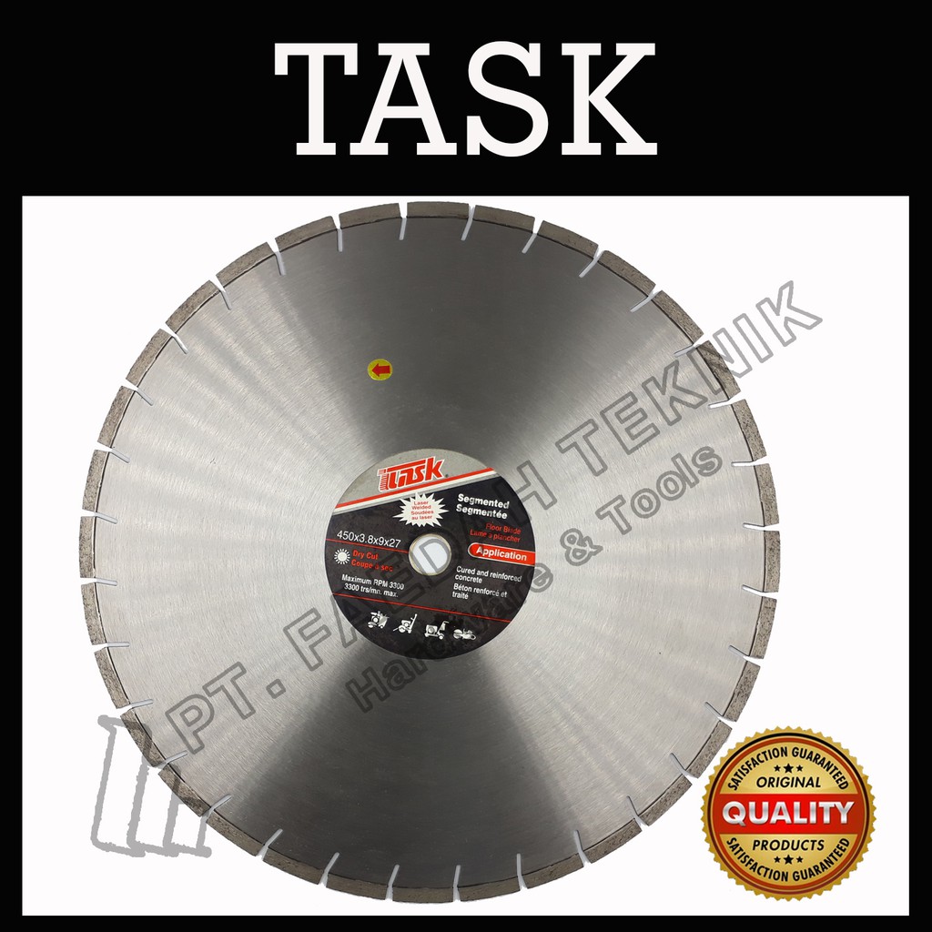 

Task Segmented Rim Diamond Wheel Cutter 18" x 450 mm x 25/32mm