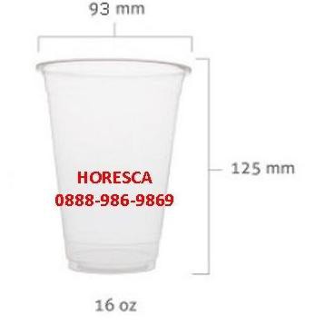 Plastik Cup PP / Gelas Plastik PP 16 Oz @50 Pcs