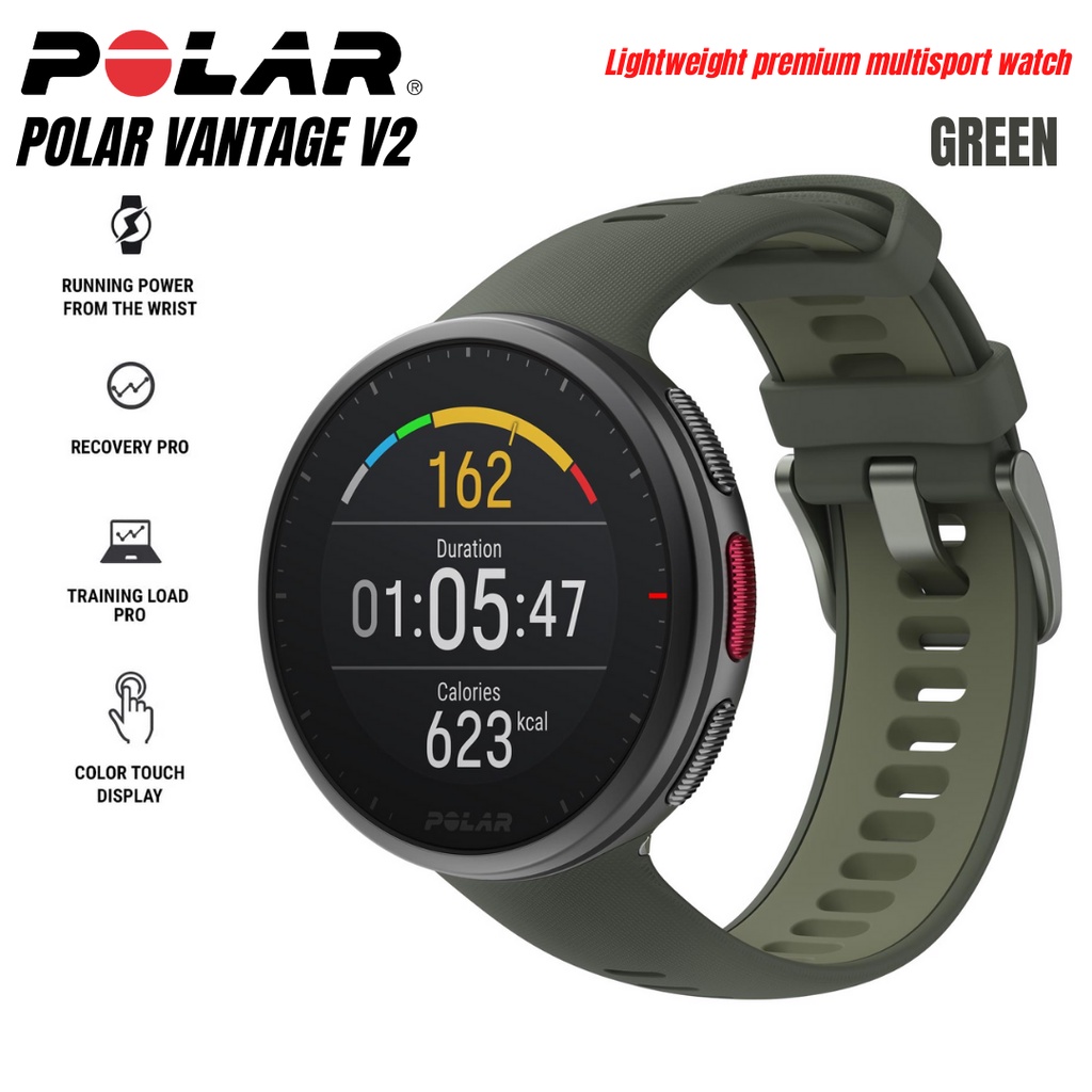 Polar VANTAGE V2 Multisport Triathlon GPS Premium Smartwatch