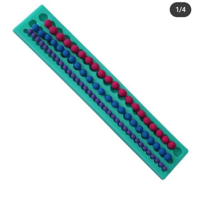 Cetakan silikon border mutiara