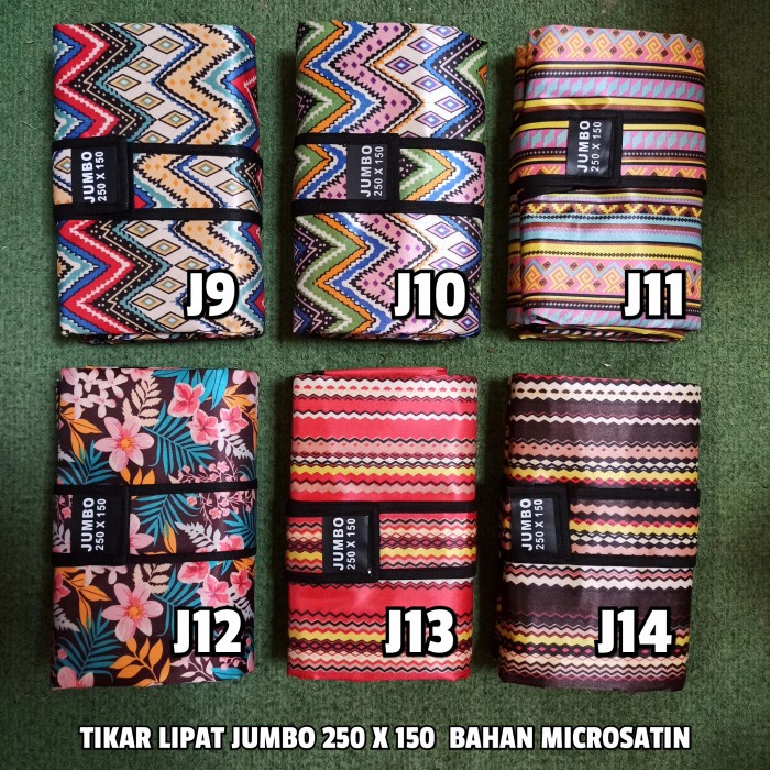 TIKAR-KARPET- TIKAR LIPAT PRAKTIS ANTI AIR WATERPROOF UKURAN JUMBO 250 X 150 -KARPET-TIKAR.