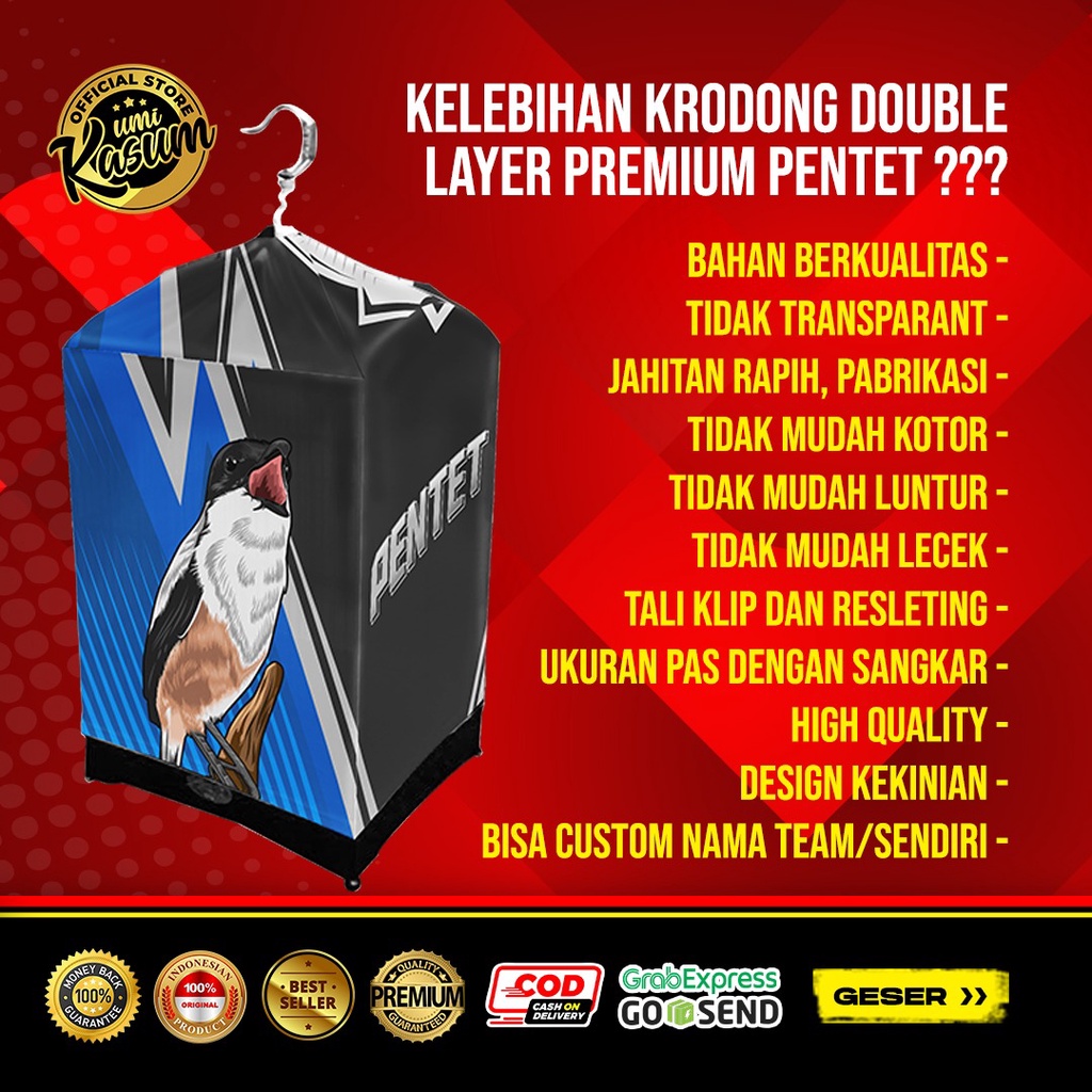 Terlaris Original Kerodong Premium Pentet Umi Kasum Double Layer Motif Mewah Elegan Ukuran Kandang No 1 No 2 Anti Lecek Anti Luntur Tebal Anti Kotor