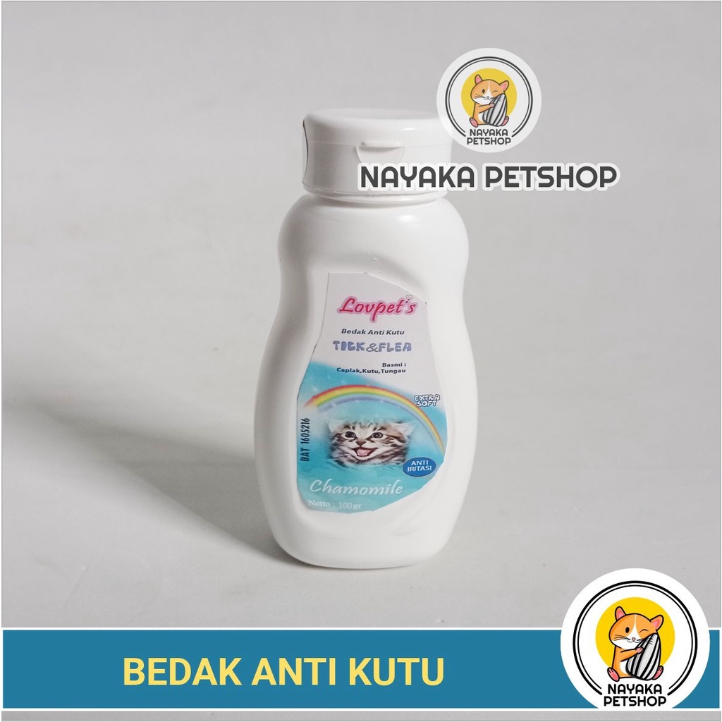 Bedak Kutu Kucing Anti Tick Flea Kitten Hamster Kelinci