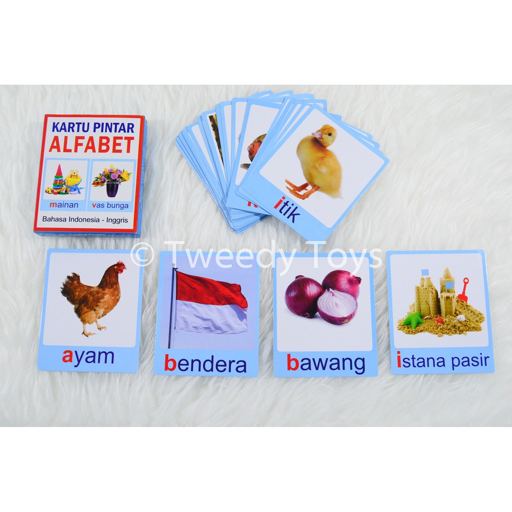 TweedyToys - Flashcard Kartu Pintar Alfabet Murah