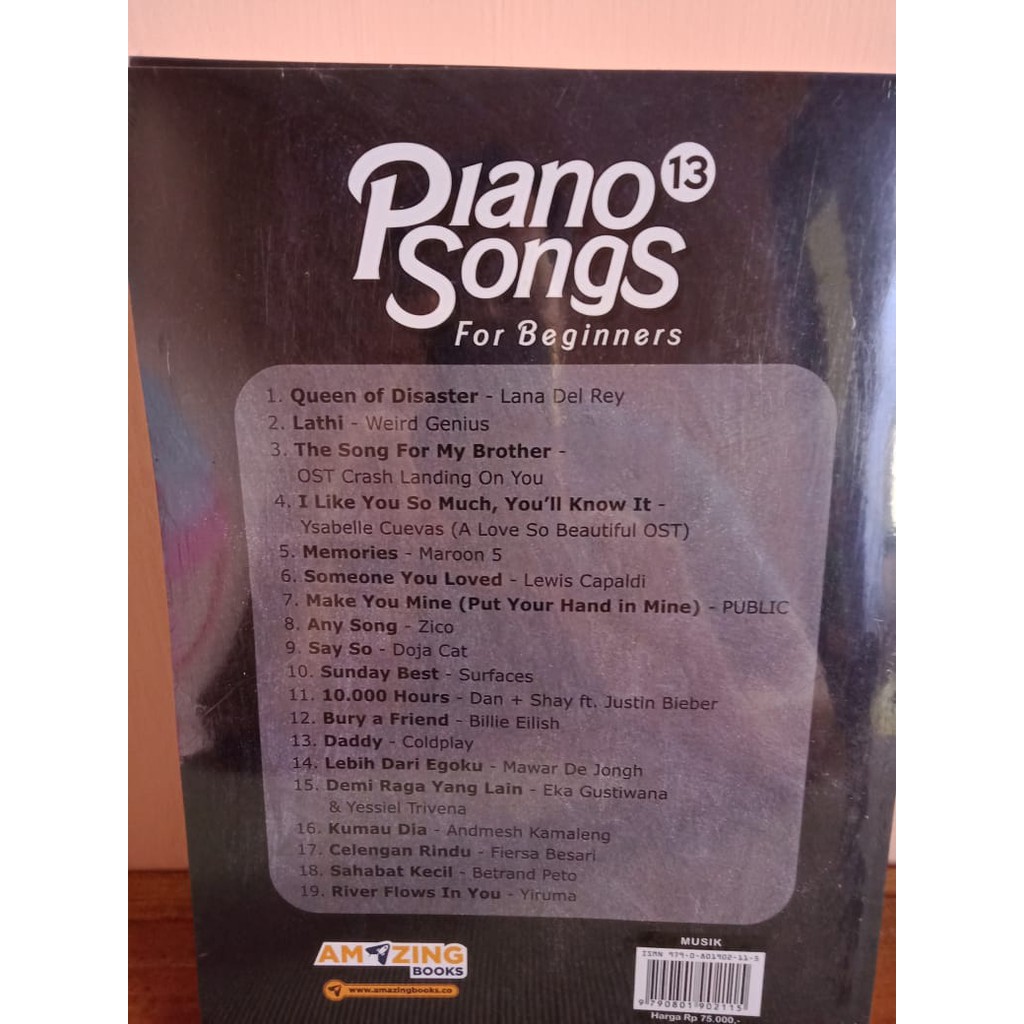 Buku Piano Piano Songs 13 For Beginner Shopee Indonesia