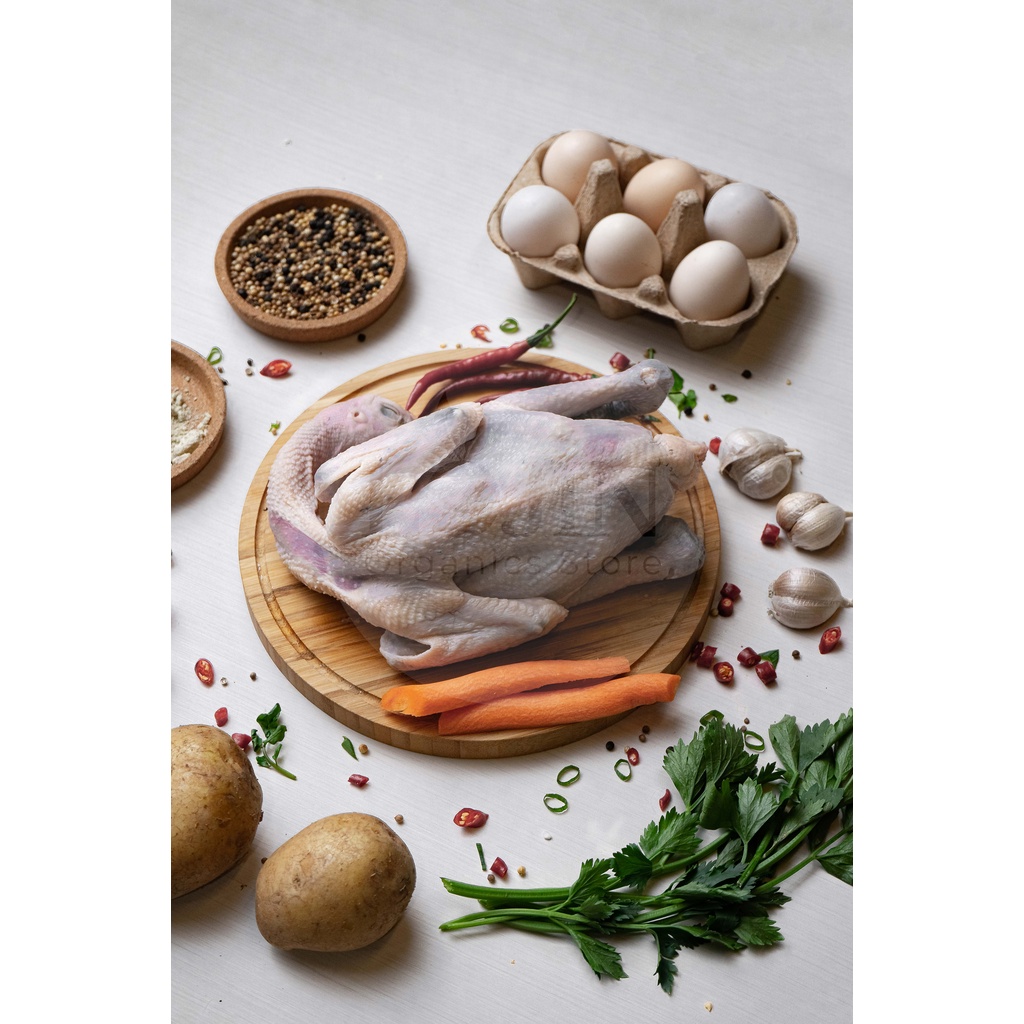 daging ayam kampung utuh organik   lojin organic store