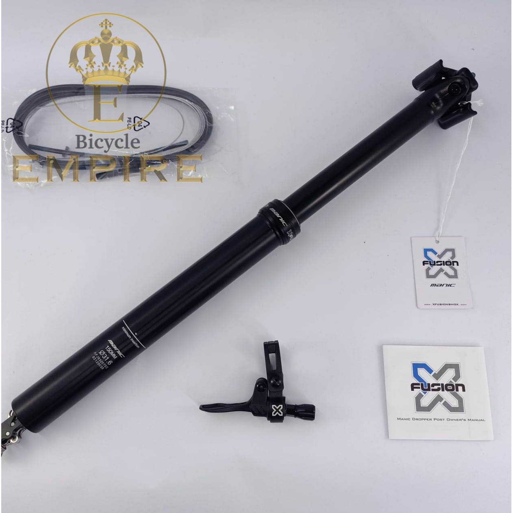 Seatpost Dropper X Fusion XFusion Manic 31.6 x 150 Internal Cable Remote Bicycle Empire
