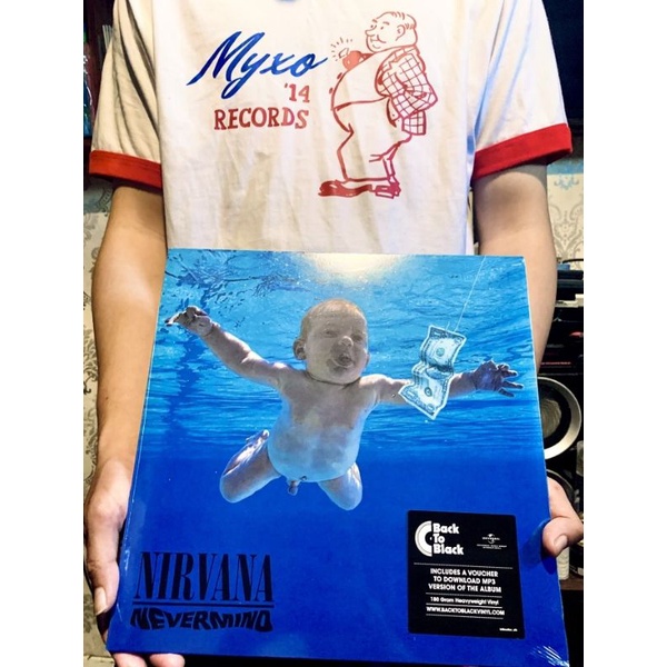 ORIGINAL VINYL NIRVANA NEVERMIND IMPORT UK PIRINGAN HITAM