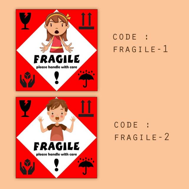

Stiker Fragile / Stiker Pecah Belah