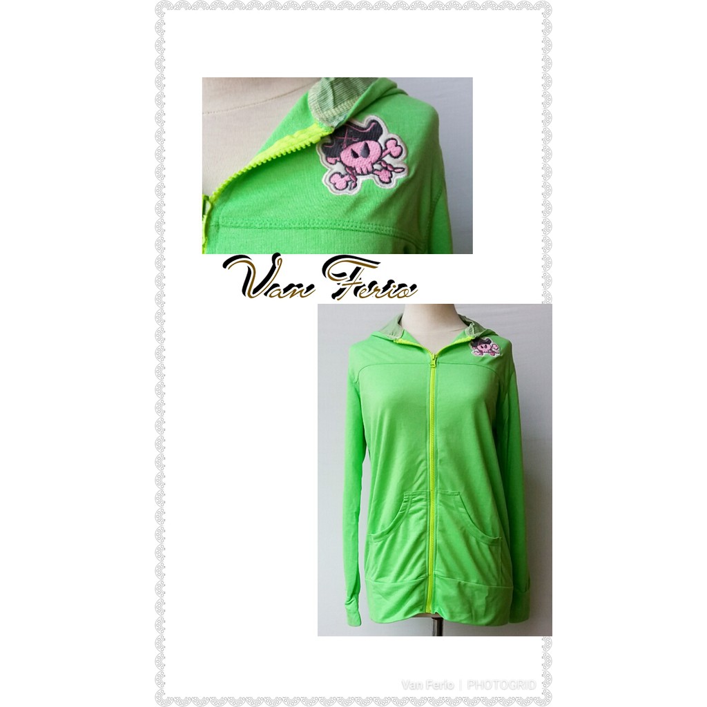 Jaket stabilo cewek wanita abg fashion reject ditutup