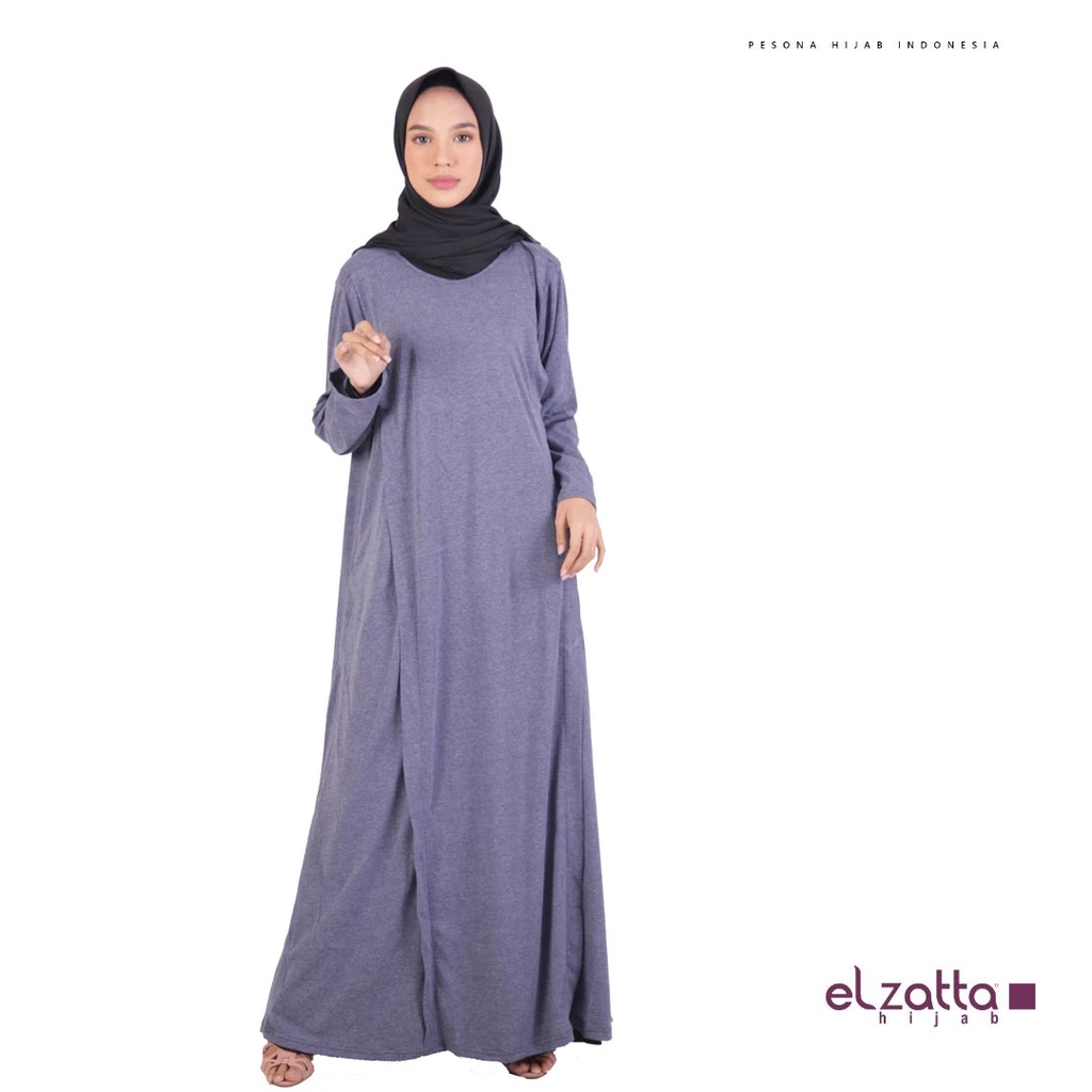 ELZATTA GAMIS BRIELLA BAHAN KAOS ULTIMATE GAMIS MUSLIMAH POLOS SIMPLE