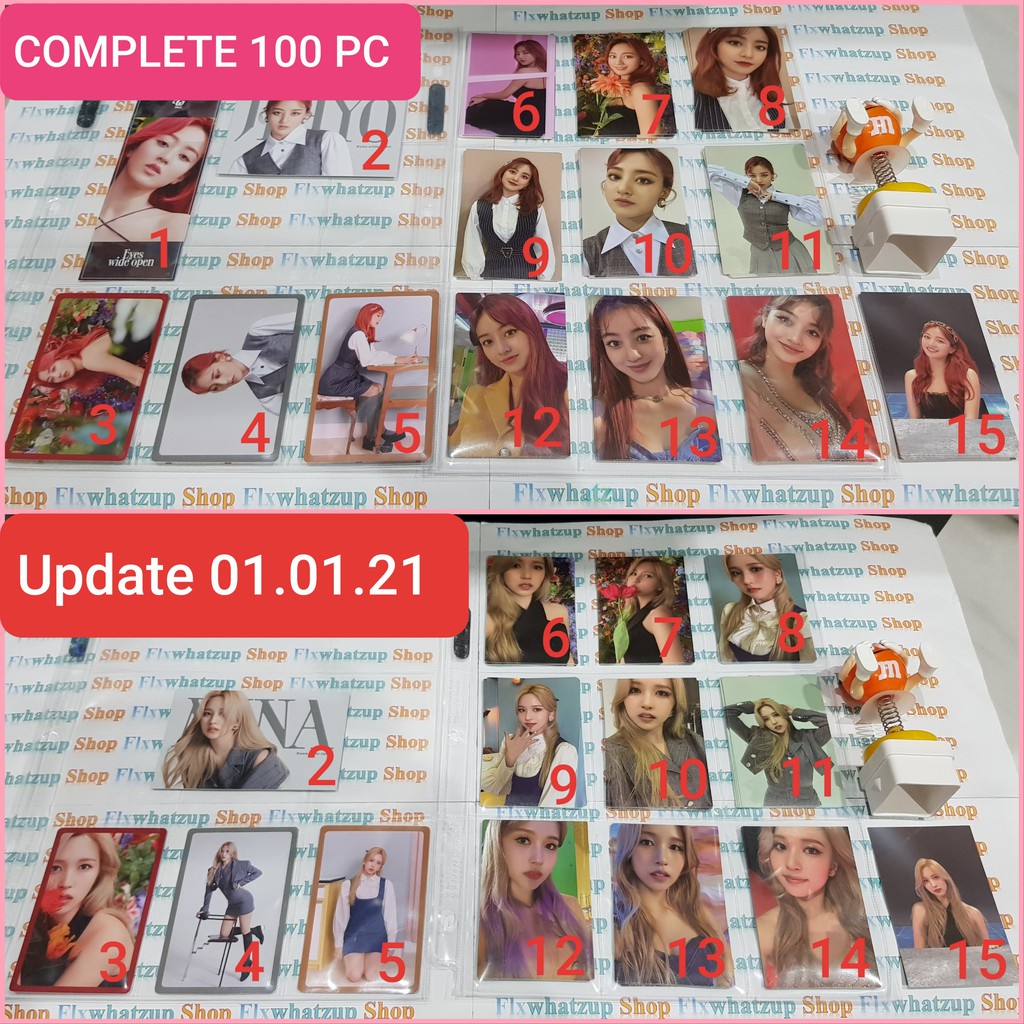 Twice Official EYES WIDE OPEN - Photocards