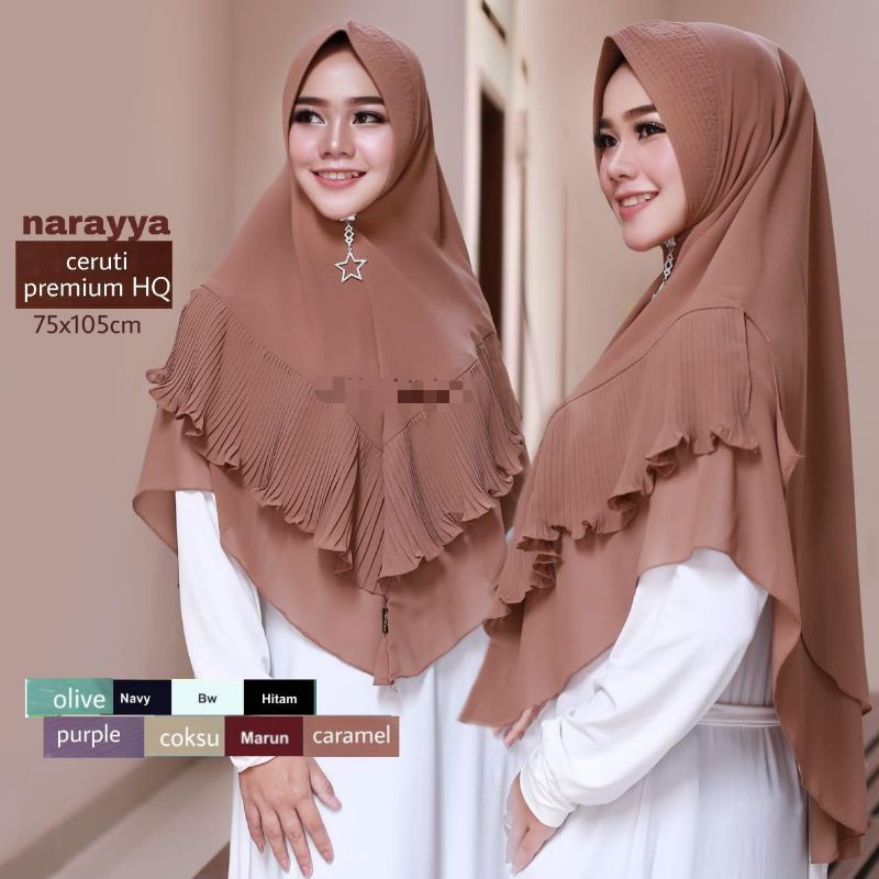 bisa COD kerudung terbaru hijab murah jilbab instan bergo khimar sar,i naraya