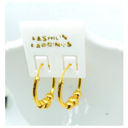 Anting wanita //anting ring pentol//anting gipsi pentol// perhiasan anting// anting lapis emas