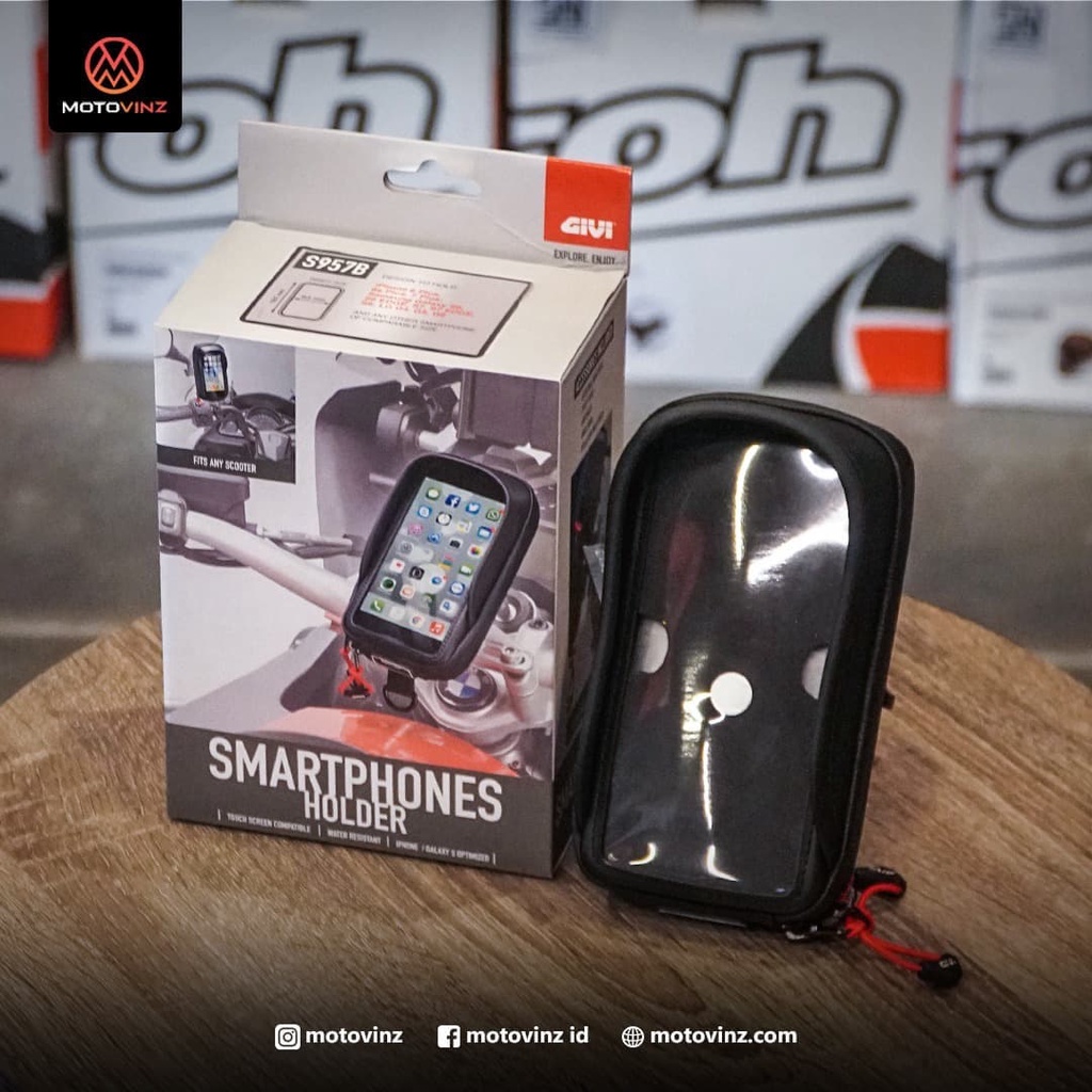 Smartphone Holder GIVI S957B Original Semarang