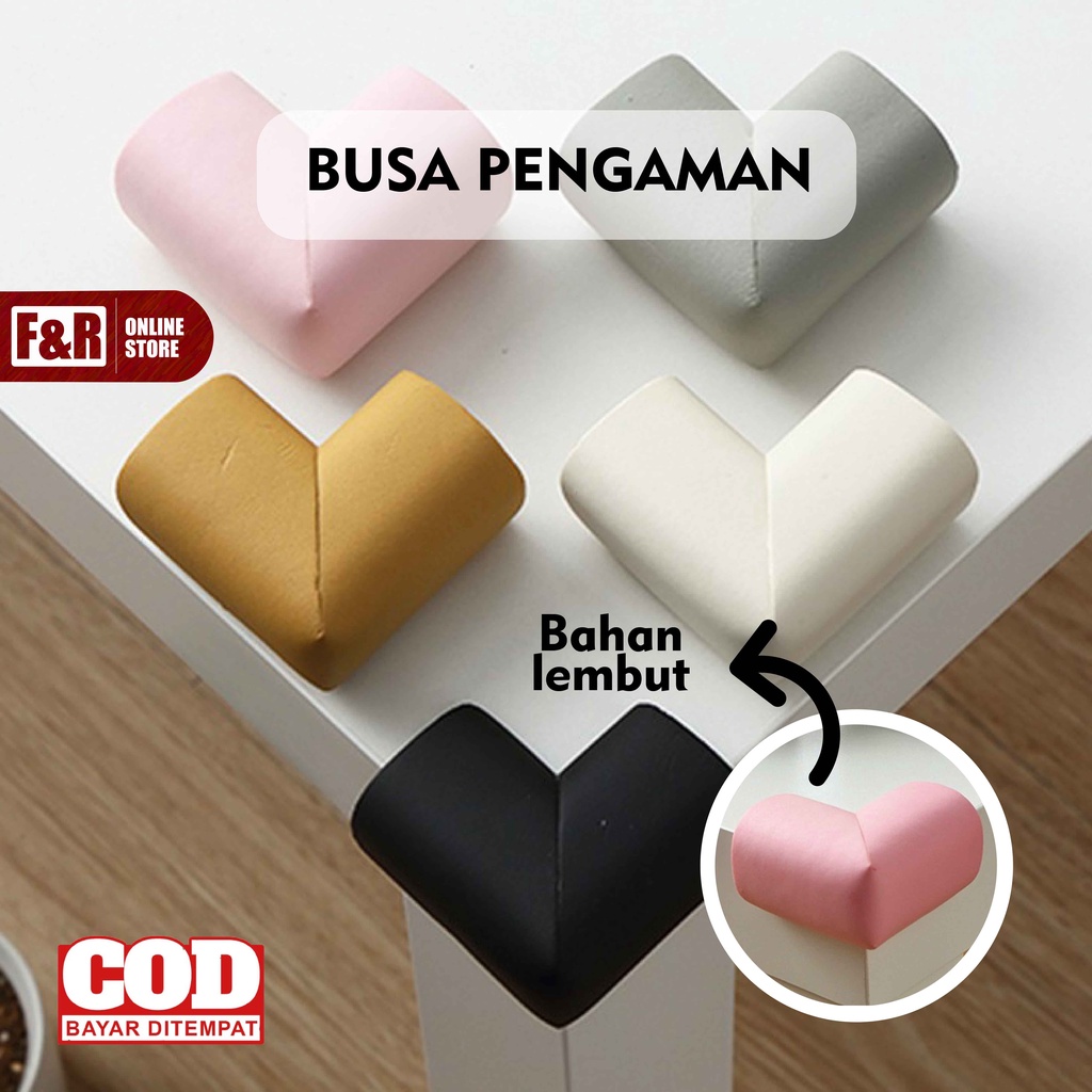 Busa Pelindung Sudut Meja Pengaman Laci Lemari Penahan Siku Furniture Rak Kursi Corner Protector