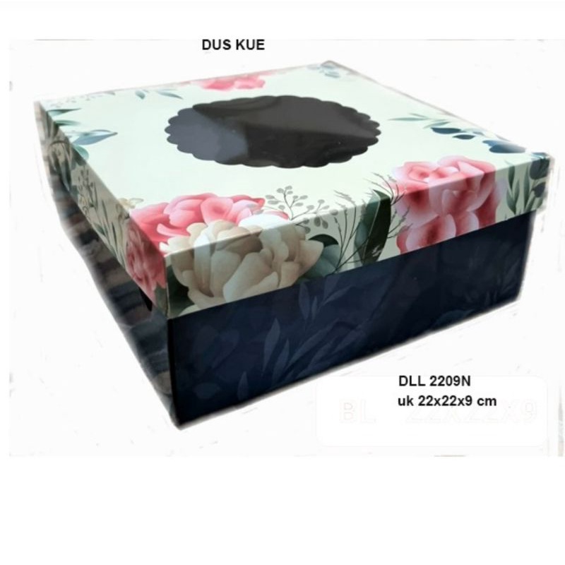 

Dus Kue Bunga Navy 22x22x9 DLL 2209N PX ISI 10 PCS