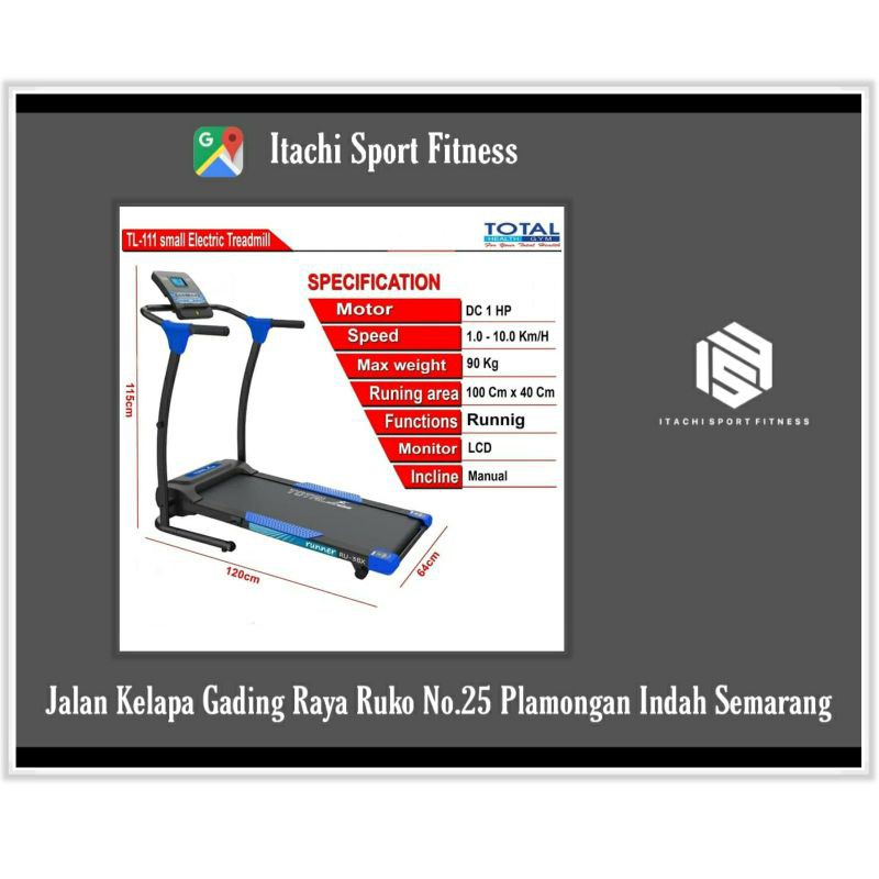 Alat Fitness Treadmill Elektrik Cod Semarang Shopee Indonesia