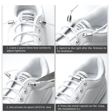 Tali sepatu elastis shoelaces shoestrings CTG 015