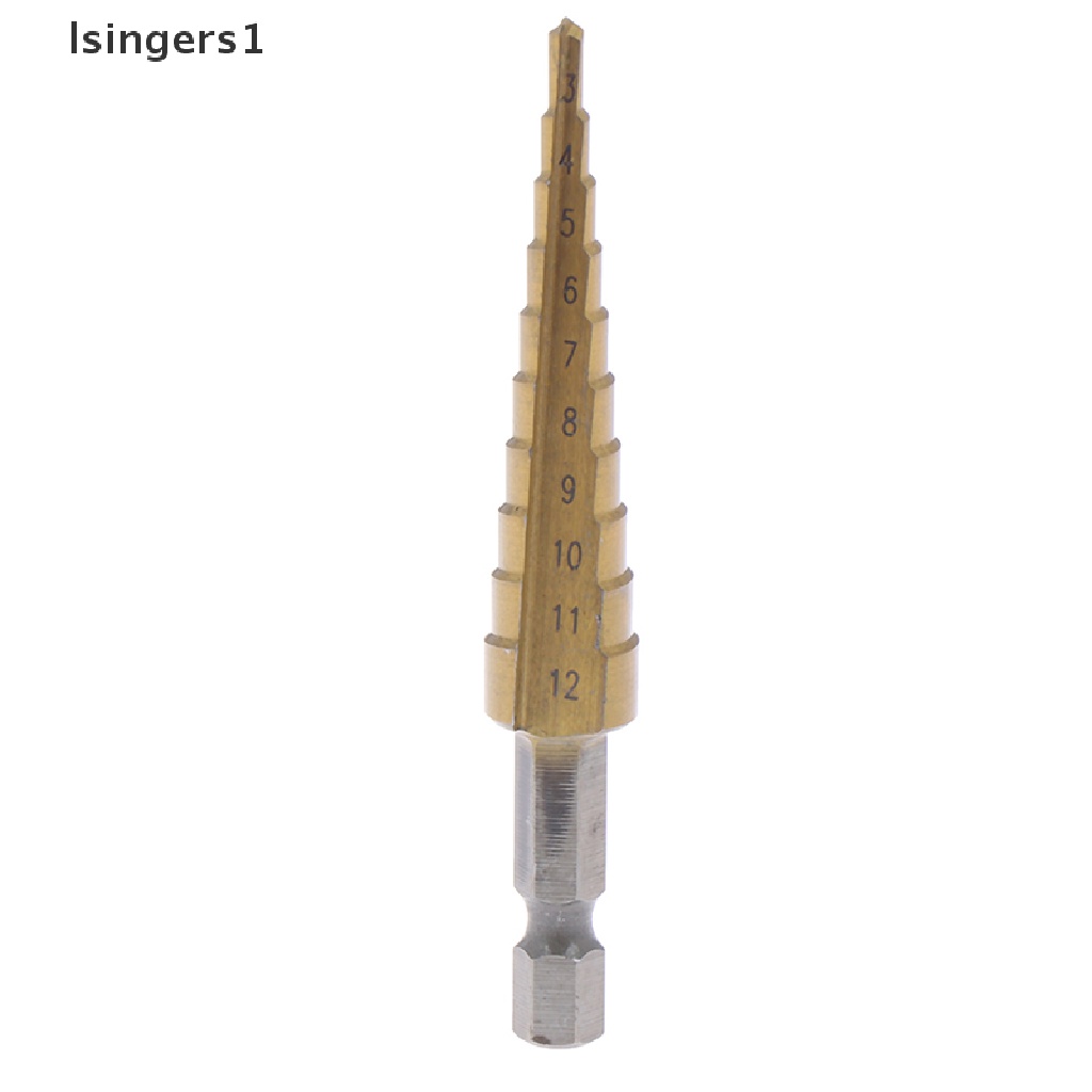 (lsingers1) Mata Bor Pagoda Hex 3-12mm Bahan Metal