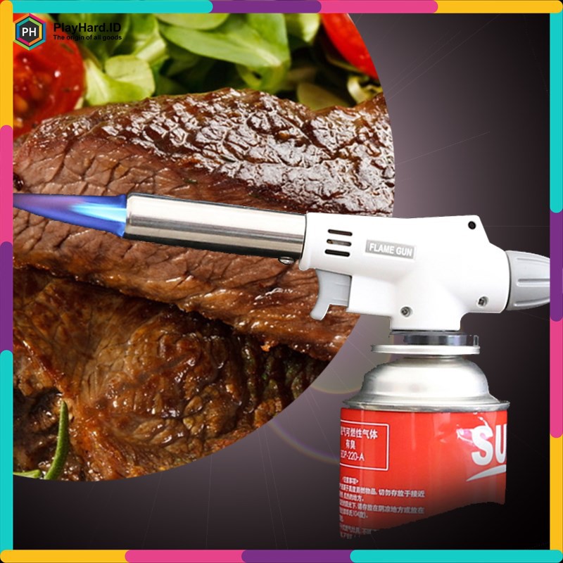 Portable Gas Torch Alat Peleleh Keju Mozarella dan Bakar Bakar Alat BBQ