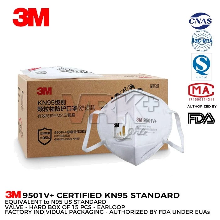 Masker 3M N95 KN95 9501v+
