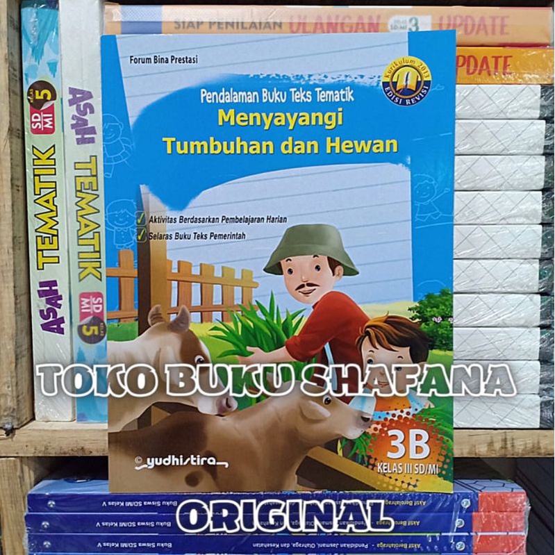 EDISI REVISI !!! PAKET PBT KELAS 3 SD 3A 3B 3C 3D YUDHISTIRA K-13 - PENDALAMAN BUKU TEKS TEMATIK