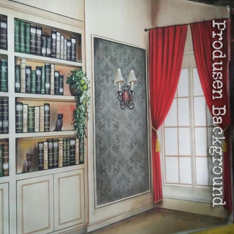 READY Kain Background Wisuda 3D 3x2,5m Studio Photo Backdrop WS ER3